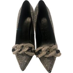 Karl Lagerfeld Calise Women’s Pump A chunky, jewel-embellished chain